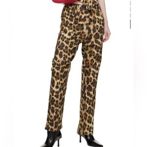Miaou Leopard Print Pants size M